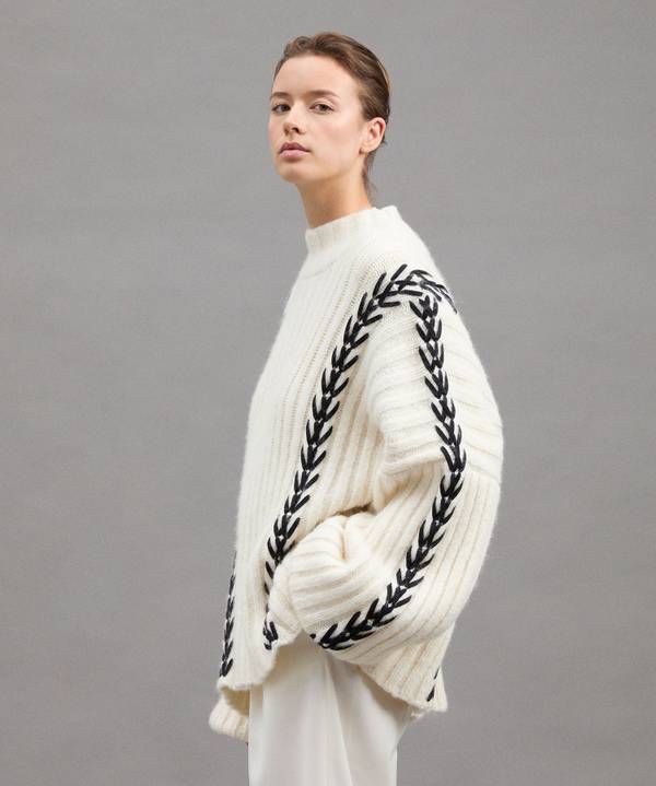 Peuterey Maxi Maglia In Alpaca Lavorata A Mano Saldi Di Fabbrica