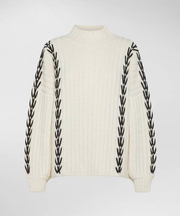 Peuterey Maxi Maglia In Alpaca Lavorata A Mano Saldi Di Fabbrica