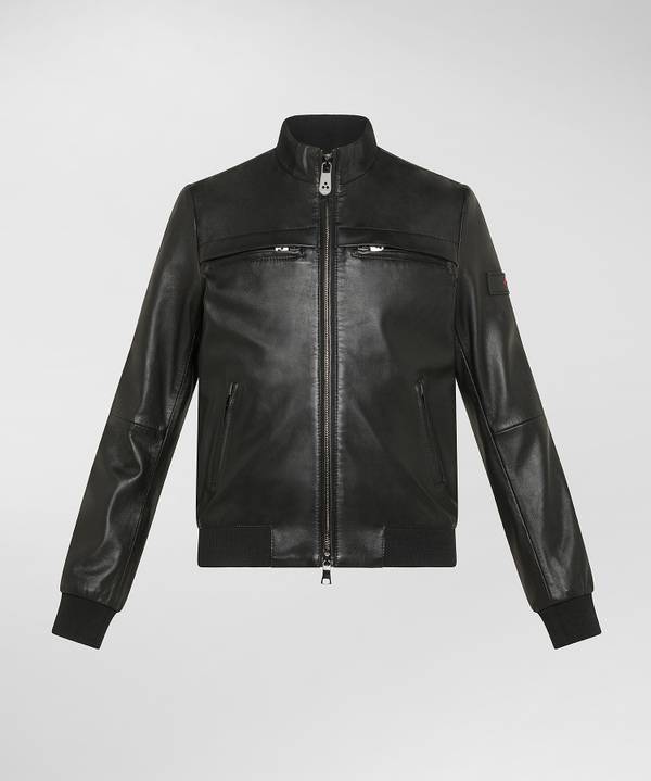 Peuterey Giacca bomber in pelle In Saldo