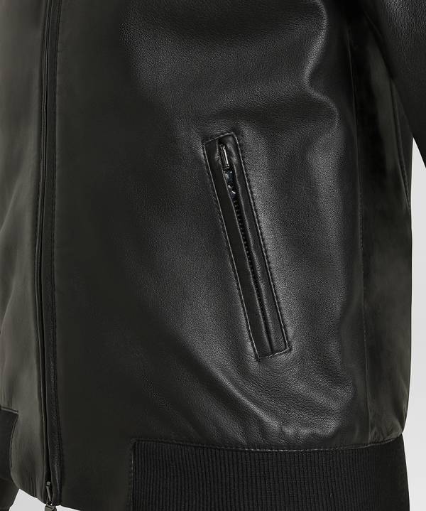 Peuterey Giacca bomber in pelle In Saldo