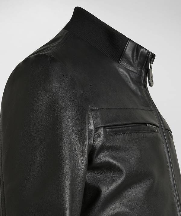 Peuterey Giacca bomber in pelle In Saldo