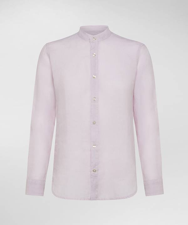 Peuterey Camicia di lino collo alla coreana Nuovo