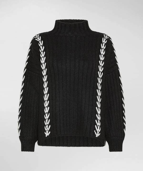 Peuterey Maxi Maglia In Alpaca Lavorata A Mano Italy