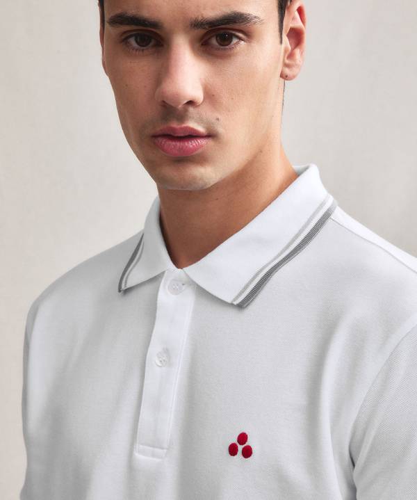 Peuterey Polo in piquet di cotone stretch Presa