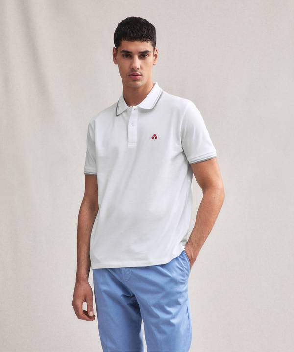 Peuterey Polo in piquet di cotone stretch Presa
