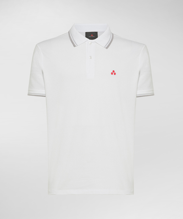 Peuterey Polo in piquet di cotone stretch Presa