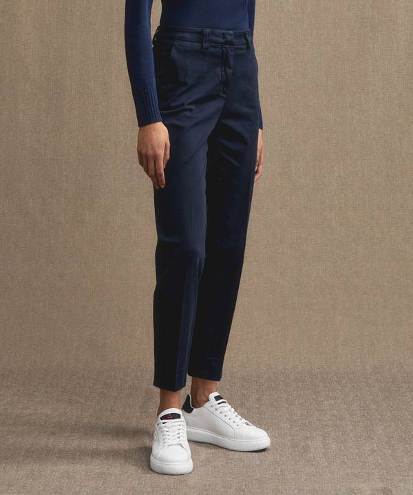Peuterey Pantaloni in gabardine di cotone stretch Negozio