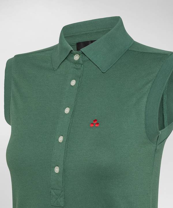 Peuterey Polo smanicata in piquet Nuovo