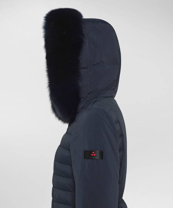 Peuterey Piumino Slim Con Pelliccia Consegna Veloce