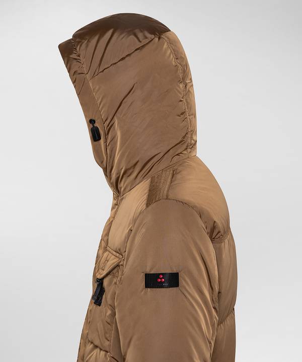 Peuterey Field Jacket In Taffeta’ Con Cappuccio In Pelliccia Vendita Calda