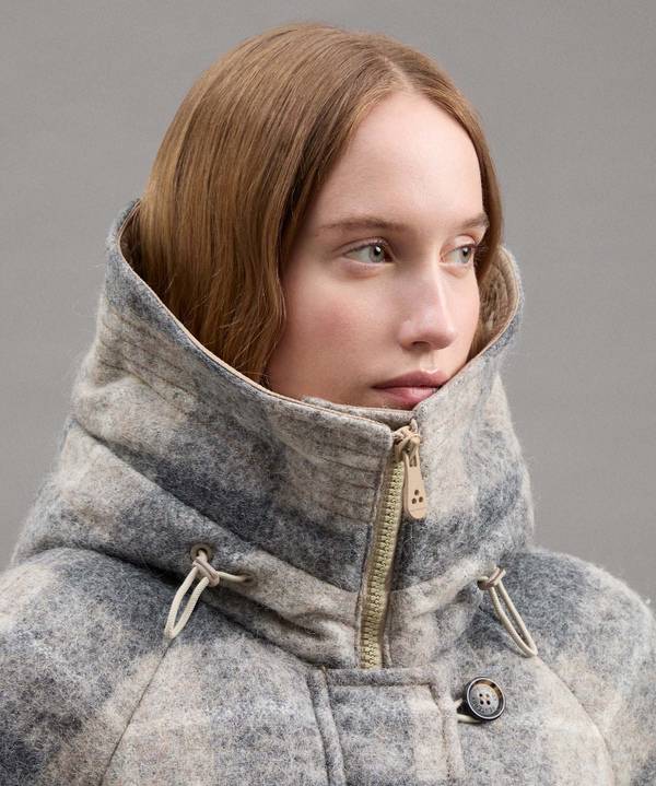 Peuterey Puffer Jacket Fantasia In Lana E Alpaca Prezzo Ridotto