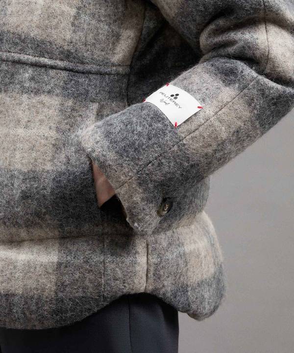 Peuterey Puffer Jacket Fantasia In Lana E Alpaca Prezzo Ridotto