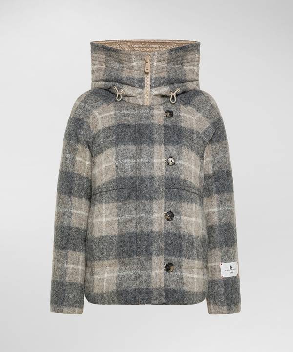 Peuterey Puffer Jacket Fantasia In Lana E Alpaca Prezzo Ridotto