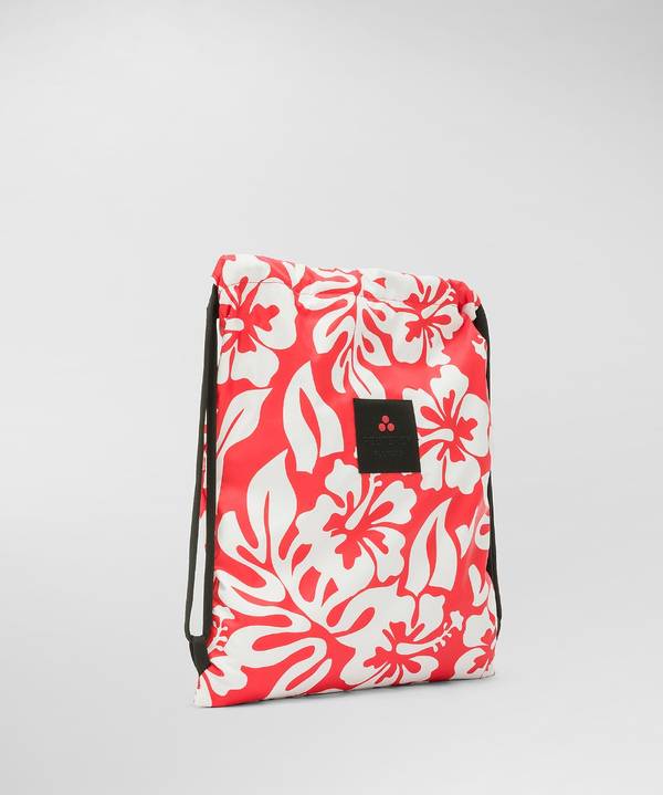 Peuterey Sacca in nylon con fantasia floreale Sottocosto
