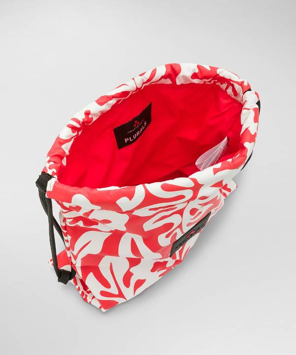 Peuterey Sacca in nylon con fantasia floreale Sottocosto