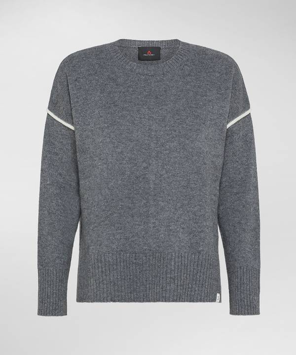 Peuterey Maglia In Misto Cachemire Con Dettagli A Contrasto Vendita Economica