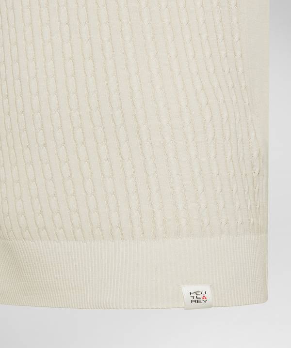Peuterey Polo a treccia in tricot di cotone Trasporto libero internazionale