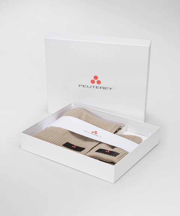Peuterey Kit Berretto E Sciarpa In Misto Lana Promozione Limitata