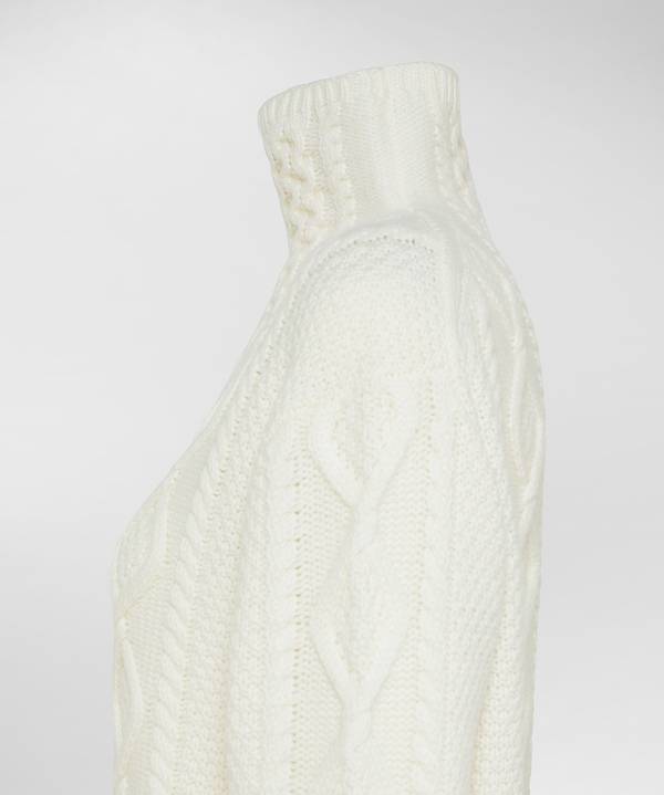 Peuterey Maglione A Collo Alto Con Motivo Aran Shopping Online