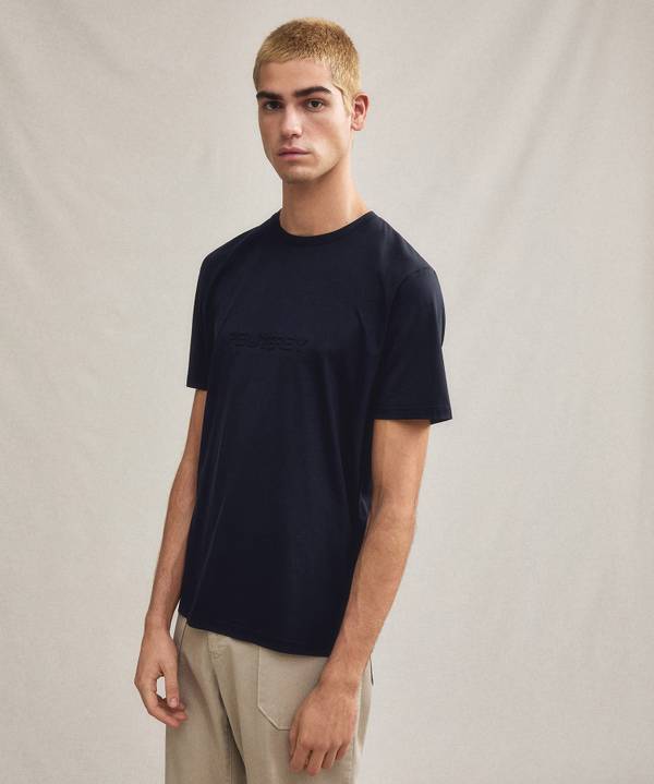 Peuterey T-shirt con scritta in rilievo Saldi Di Fabbrica