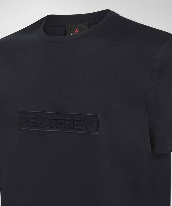 Peuterey T-shirt con scritta in rilievo Saldi Di Fabbrica