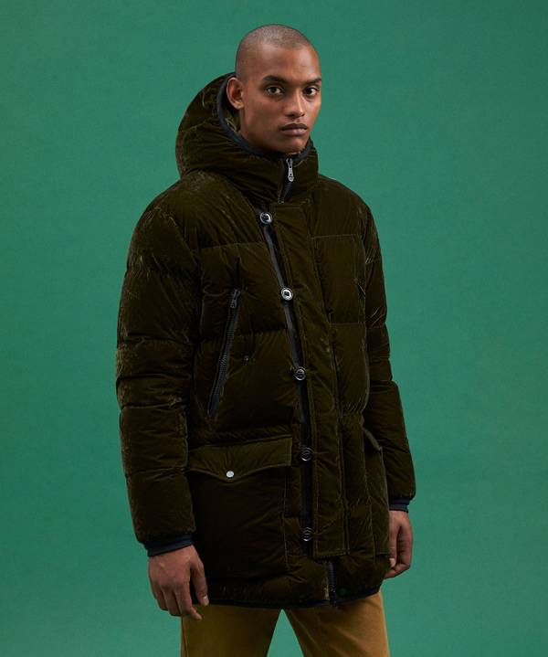 Peuterey Parka Lungo In Tessuto Made In Italy Nuova