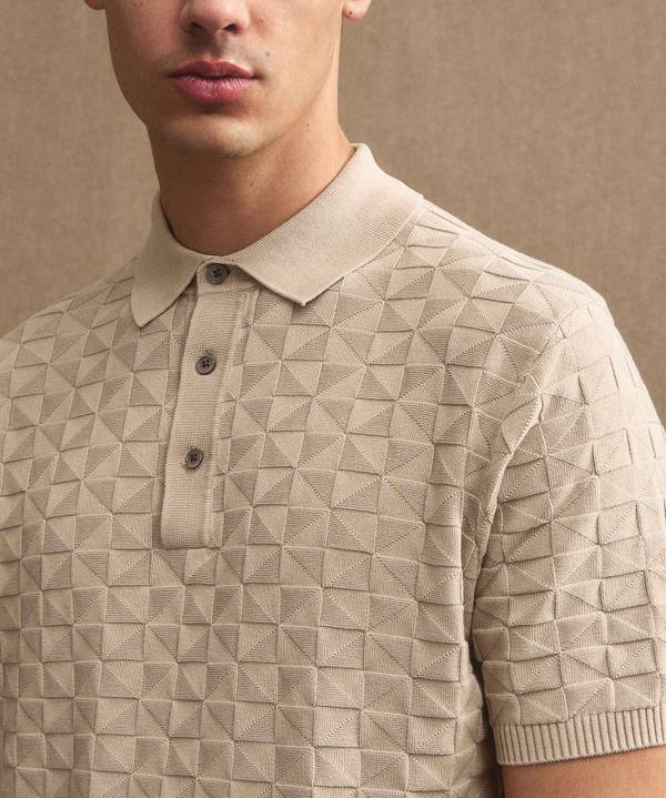Peuterey Polo in cotone con effetto 3D Grande vendita