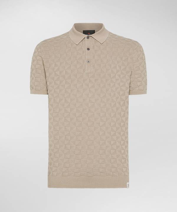 Peuterey Polo in cotone con effetto 3D Grande vendita