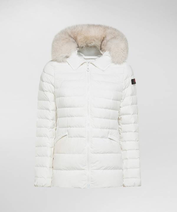 Peuterey Piumino Slim Con Pelliccia Offerta esclusiva