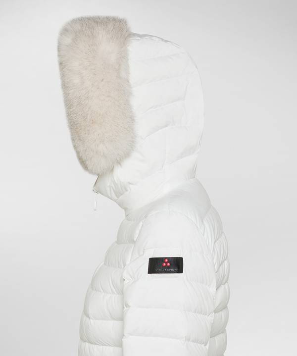 Peuterey Piumino Slim Con Pelliccia Offerta esclusiva