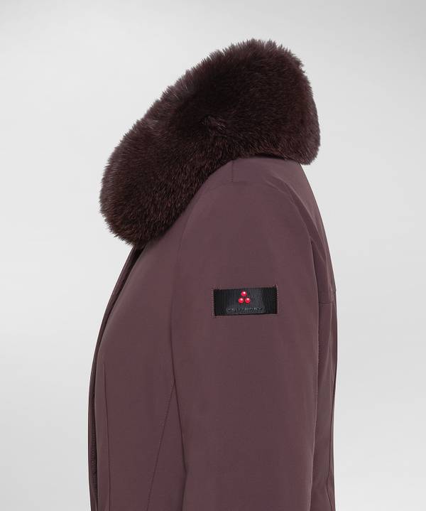 Peuterey Giacca Slim Con Pelliccia Smaltimento dello stoccaggio