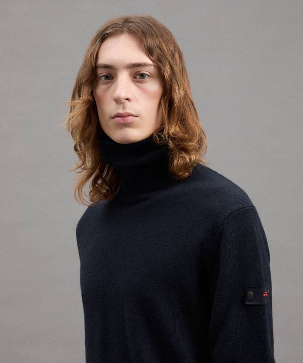 Peuterey Maglia A Collo Alto In Misto Lana Yak Offerta temporanea