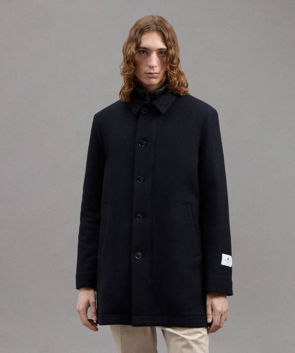 Peuterey Cappotto Lungo In Lana Con Pettorina Staccabile Nuovi prodotti