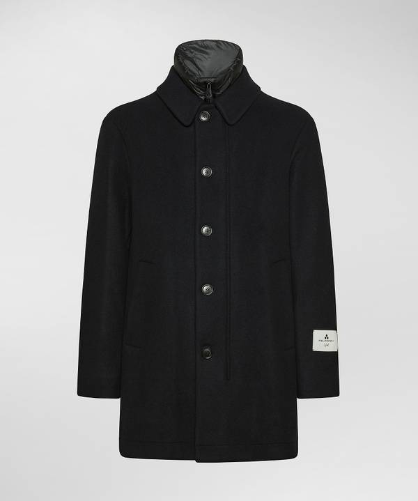 Peuterey Cappotto Lungo In Lana Con Pettorina Staccabile Nuovi prodotti