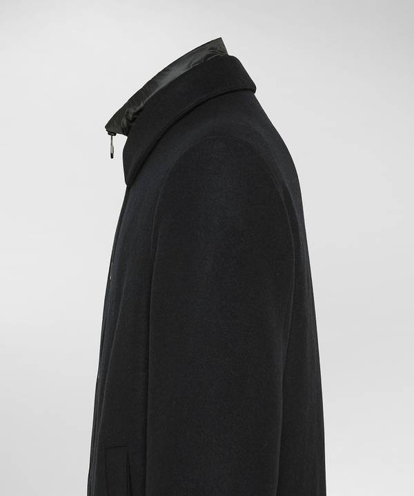 Peuterey Cappotto Lungo In Lana Con Pettorina Staccabile Nuovi prodotti