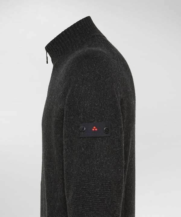 Peuterey Maglione Full Zip In Lana Con Effetto Moulinè Offerte giornaliere