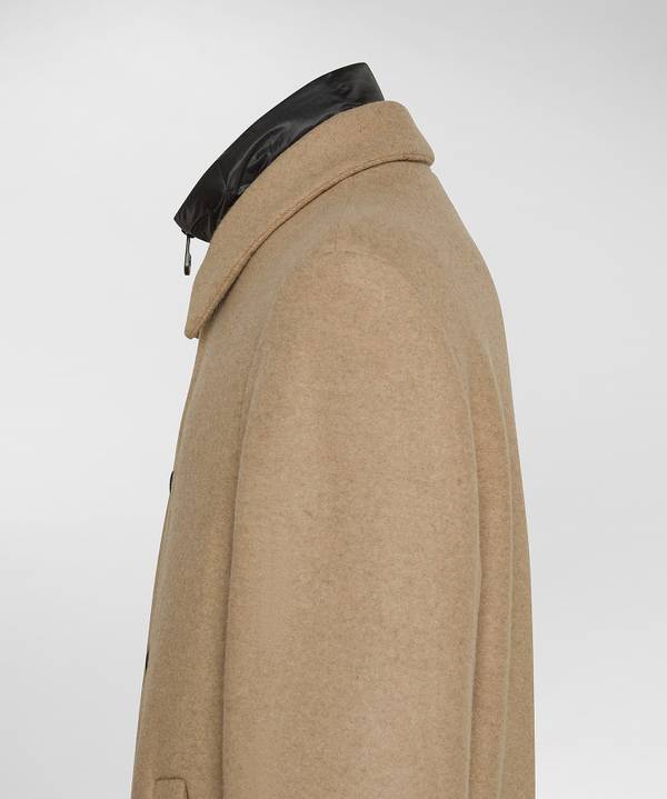 Peuterey Cappotto Lungo In Lana Con Pettorina Staccabile Offerte speciali