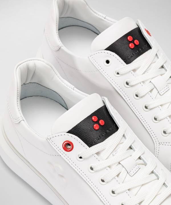 Peuterey Sneaker In Pelle Con Logo Goffrato Fino al 60% di sconto