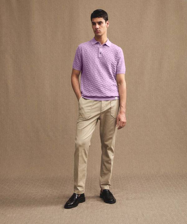 Peuterey Polo in cotone con effetto 3D Officina