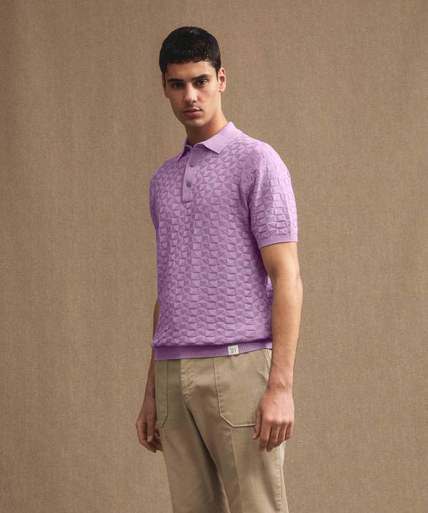 Peuterey Polo in cotone con effetto 3D Officina