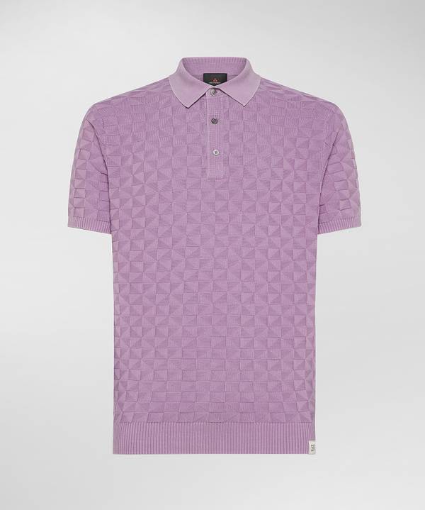 Peuterey Polo in cotone con effetto 3D Officina