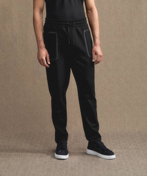 Peuterey Pantaloni joggers in cotone stretch con nastrature In vendita