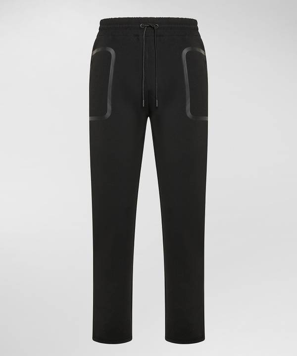 Peuterey Pantaloni joggers in cotone stretch con nastrature In vendita