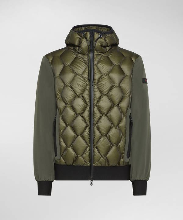 Peuterey Bomber Bimateriale Con Trapunta Geometrica Italia
