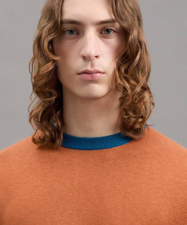 Peuterey Pullover In Tricot Misto Lana Con Dettagli A Contrasto Qualità