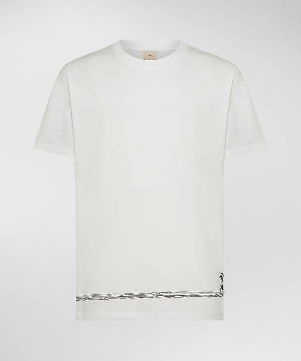 Peuterey T-Shirt over con decorazione palme Economico