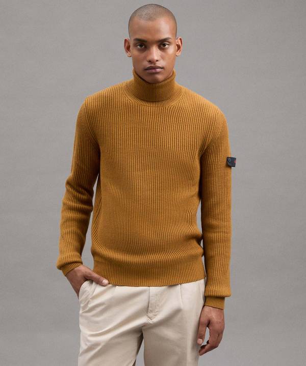 Peuterey Maglia Collo Alto In Misto Lana Vendita Calda