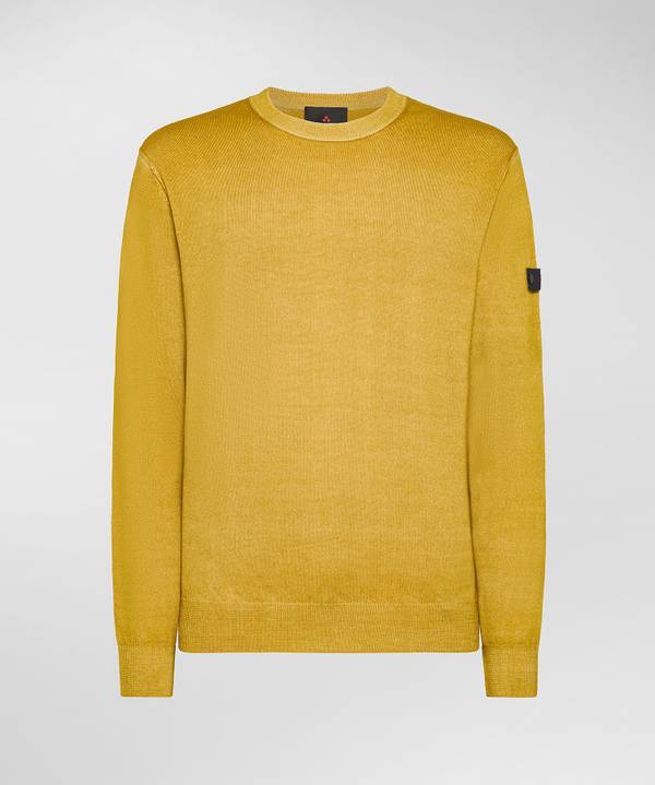 Peuterey Maglione In Lana Con Tintura Acidata Saldi Di Fabbrica