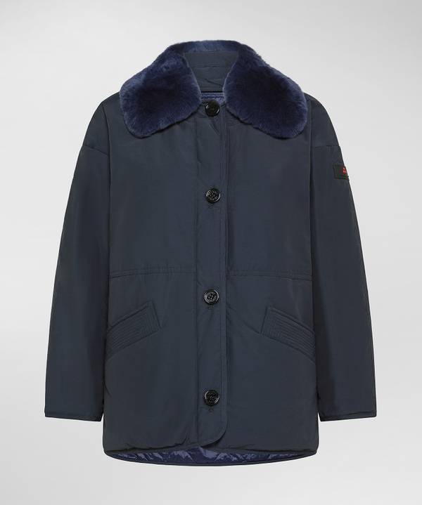 Peuterey Giacca Reversibile Con Colletto Fur Staccabile Offerta speciale
