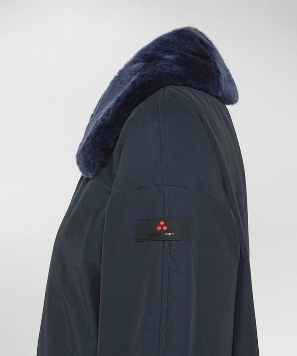 Peuterey Giacca Reversibile Con Colletto Fur Staccabile Offerta speciale